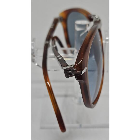 Persol 714SM Steve McQueen 096/56 Folding Sunglasses Blue Lens 54mm Italy - Picture 5 of 16